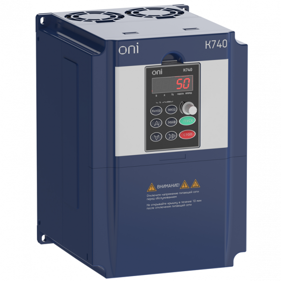 Фотография товара 'IEK K740-33-015GTM ПЧ K740 380В 3Ф1,5кВт 3,7А тор. энк. ONI'