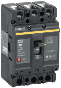 Фотография товара 'IEK Выключатель автоматический ВА88-32 3Р 32А 25кА MASTER, SVA10-3-0032-02'