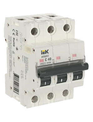 Фотография товара 'IEK ARMAT Автоматический выключатель M06N 3P C 40А AR-M06N-3-C040'