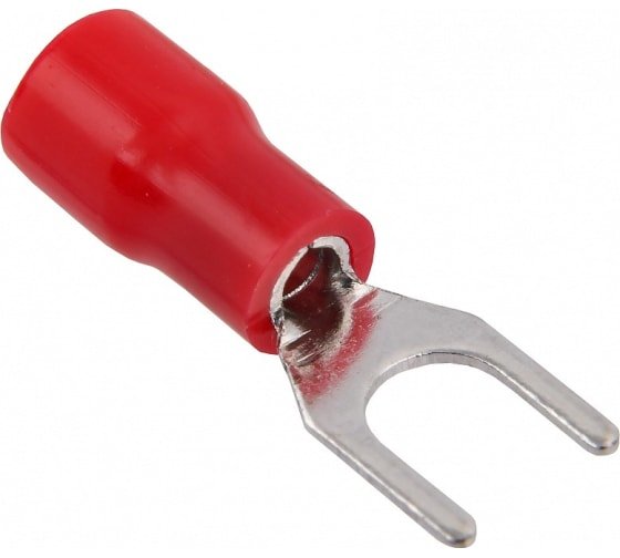 Фотография товара 'IEK Наконечник НВИ 1,25-4 вилка 0,5-1,5мм (100шт/упак) UNL10-D15-4-4-G'