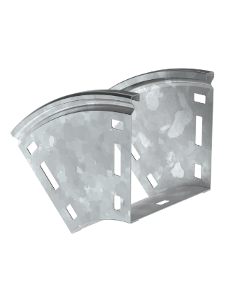 Фотография товара 'IEK ESCA Поворот плавный 45град тип В20 80х80мм HDZ CPV41-0-45-080-080-HDZ'