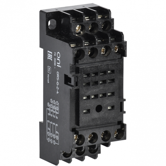 Фотография товара 'IEK ORS-G-2-4-G Розетка ORS-G-2-4 для реле OGR-2 4C ONI'