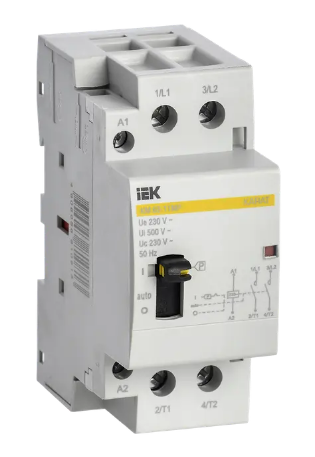 Фотография товара 'IEK Контактор модульный с ручным управлением КМ63-11МР AC KARAT MKK12-63-11'