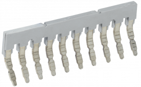 Фотография товара 'IEK Перемычка гребенчатая для КВИ-2,5/4мм2 10PIN, YZN30B-002-10P'