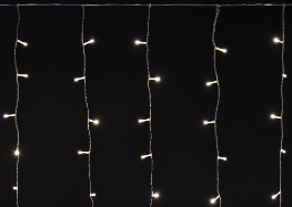 Фотография товара 'IEK LIGHTING Гирлянда занавес 2х2м 240 светодиодов теплый белый свет IP44 прозрачный шнур 3м 230В транзит LGDU201-1-240-L2-T-S-44'