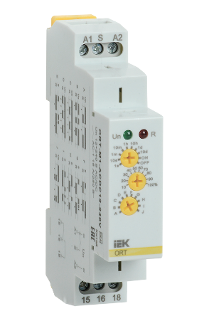 Фотография товара 'IEK Реле времени ORT многофункциональное 1 контакт 12-240В AC/DC ORT-M1-ACDC12-240V'