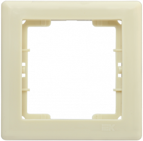 Фотография товара 'IEK Рамка 1-местная РГ-1-БК BOLERO, EMB12-K33'