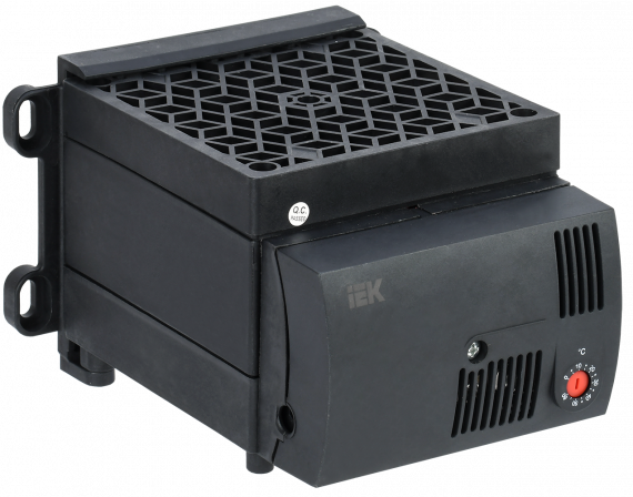 Фотография товара 'IEK Обогреватель на DIN-рейку ОДР (встроенный вентилятор и термостат) 900Вт IP20, YOB30-0900-20'