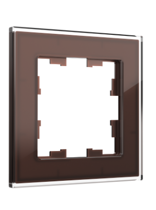Фотография товара 'IEK BRITE Рамка 1 -местная РУ-1-2-БрТБ стекло темная бронза BR-M12-G-K45'