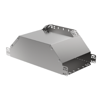 Фотография товара 'IEK Ответвитель Т-образный вертикальный вверх боковой 100х500 HDZ CLM50D-OVVB-100-500-HDZ'