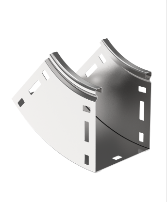 Фотография товара 'IEK ESCA Поворот плавный 45град тип В10 100х100мм CPV51-0-45-100-100'