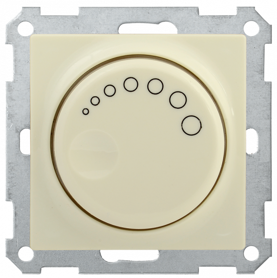 Фотография товара 'IEK Светорегулятор поворотный с индикацией СС10-1-1-Б 600Вт BOLERO, EDB11-0600-K33'