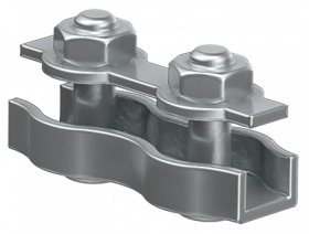 Фотография товара 'IEK Зажим троса дюплекс 2мм, CLP1P-ZTVD-2'