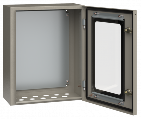 Фотография товара 'IEK Корпус металлический ЩМП-2-0 У2 IP54 с прозрачной дверцей, YKM11-02-54-1'