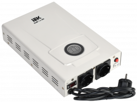 Фотография товара 'IEK Стабилизатор напряжения настенный SLIM 1,5кВА, IVS22-1-D15-09'