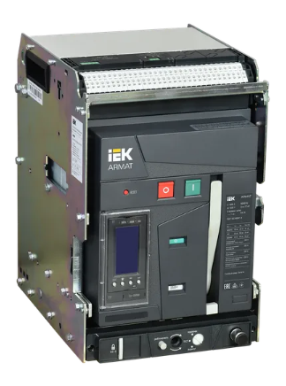Фотография товара 'IEK ARMAT Воздушный автоматический выключатель выдвижного исполнения 3P типоразмер A 55кА 1600А AR-ACB-3VA-055-1600A-TYCF'