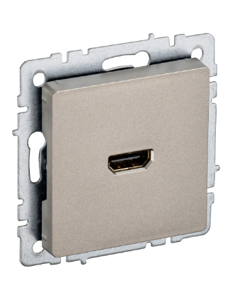 Фотография товара 'IEK BRITE Розетка HDMI РHDMI-0-БрШ шампань BR-H10-K37'