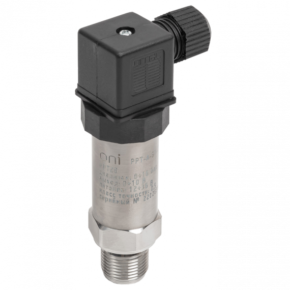 Фотография товара 'IEK PPT-A-ST-016-0-10-3-2 Преобр. давл. PPT20 0,5% 0-16Бар 0-10В M20 DIN43650 ONI'