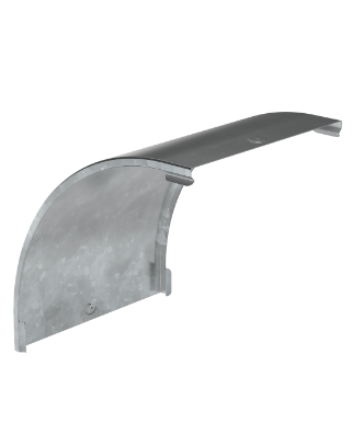 Фотография товара 'IEK Крышка поворота плавного 90град вертикального внешнего (тип В20) ESCA 300мм HDZ CPV41D-0-90-300-08-HDZ'