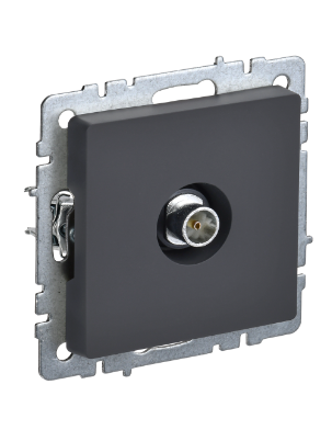 Фотография товара 'IEK BRITE Розетка TV оконечная РТВ11-0-БрГ графит BR-A10-O-K53'