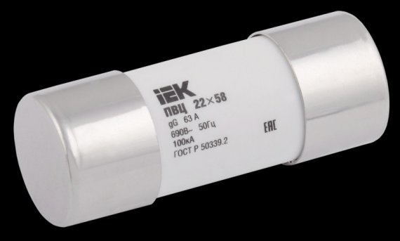 Фотография товара 'IEK Плавкая вставка цилиндрическая ПВЦ 22х58 gG 80А CFL22-080'
