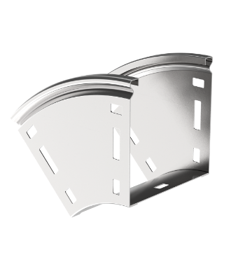 Фотография товара 'IEK ESCA Поворот плавный 45град тип В20 100х300мм CPV41-0-45-100-300'