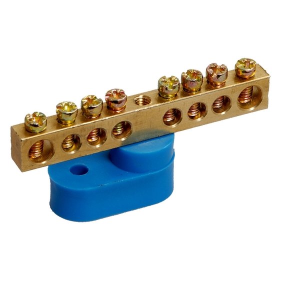 Фотография товара 'IEK Шина N "ноль" на одном угловом изол ШНИ-6х9-10-У1-С YNN10-69-10C1-K07'