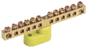 Фотография товара 'IEK Шина PE "земля" на одном угловом изол ШНИ-6х9-12-У1-Ж YNN10-69-12C1-K05'