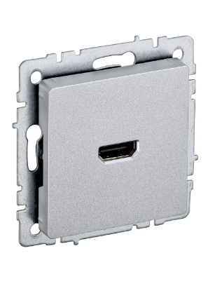 Фотография товара 'IEK BRITE Розетка HDMI РHDMI-0-БрА алюминий BR-H10-K47'