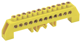 Фотография товара 'IEK Шина PE "земля" в комб DIN-изол "Стойка" ШНИ-8х12-6-КС-Ж YNN10-812-6DP-K05'