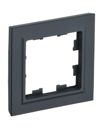 Фотография товара 'IEK BRITE Рамка 1-местная РУ-1-БрГ графит BR-M12-K53'