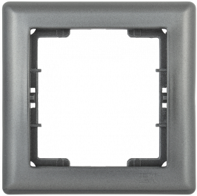 Фотография товара 'IEK Рамка 1-местная РГ-1-БА BOLERO, EMB12-K95'