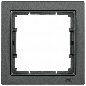 Фотография товара 'IEK Рамка 1-местная квадратная РУ-1-БА BOLERO Q1, EMB12-K95-Q1'