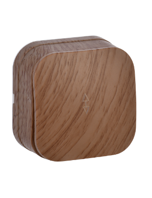 Фотография товара 'IEK Выключатель 1-клавишный для открытой установки проходной ВСп10-1-0-ХД 10А GLORY дуб EVH12-K24-10'