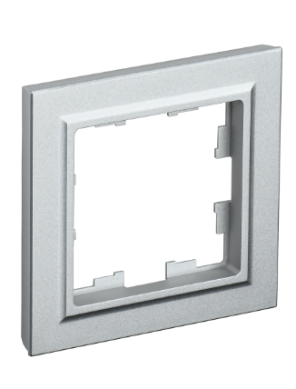 Фотография товара 'IEK BRITE Рамка 1-местная РУ-1-БрА алюминий BR-M12-K47'