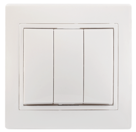 Фотография товара 'IEK ВС10-3-0-ККм Выключатель 3кл 10А КВАРТА EVK30-K33-10-DM'