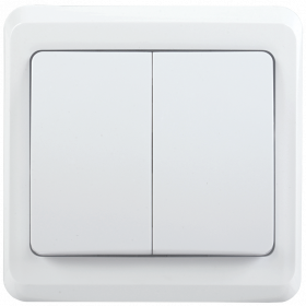 Фотография товара 'IEK ВС10-2-0-ВБ Выключатель 2 кл 10А ВЕГА EVV20-K01-10-DM'