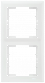 Фотография товара 'IEK РB-2-ББ Рамка 2 местная вертикальная BOLERO EMB21-K01'