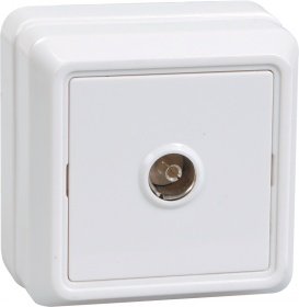Фотография товара 'IEK РТВ20-ОБ Розетка 1 местная телевизионная ОКТАВА EAO10-K01-DC'