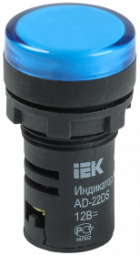 Фотография товара 'IEK Лампа AD22DS(LED)матрица d22мм синий 36В AC/DC BLS10-ADDS-036-K07'