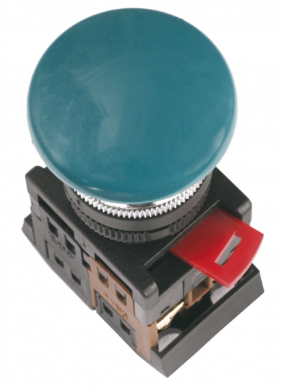 Фотография товара 'IEK Кнопка AEА-22 "Грибок" зеленый d22мм 1з+1р BBG30-AEA-K06'