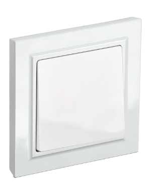 Фотография товара 'IEK BRITE Выключатель 1-клавишный 10А в сборе ВСР10-1-0-БрБ белый BR-V10-0-10-K01-F'