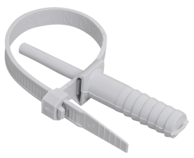 Фотография товара 'IEK Хомут дюбельный ХД 7х150 серый (50шт/упак)'