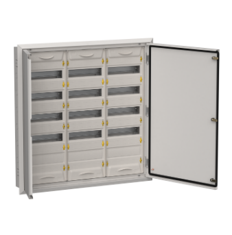 Фотография товара 'IEK TITAN 5 Корпус металлический ЩРв-180 (3х60) 880х885х130мм IP31 серый (две двери) TI5-50-V-3X060-31-7035'