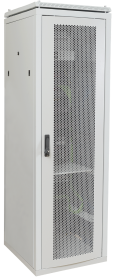 Фотография товара 'IEK Шкаф сетевой 19 LINEA N 18U 600х600 мм перфорированная передняя дверь серый'