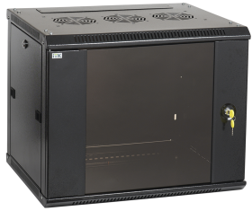 Фотография товара 'IEK Шкаф LINEA W 9U 600x600 мм дверь стекло, RAL9005'