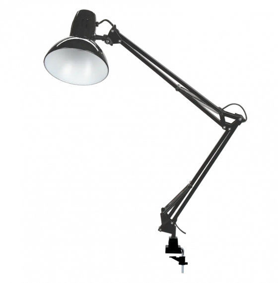 Фотография товара 'IEK LIGHTING Светильник настольный 1014 пантограф на струбцине Е27 черный LNNL4-1014-2-VV-40-K02'