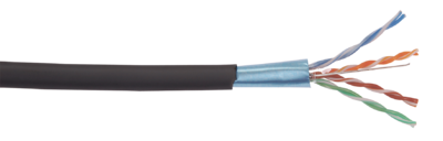 Фотография товара 'IEK Кабель в. п. F/UTP кат. 5E 4x2х24AWG solid LSZH 305м чер.'