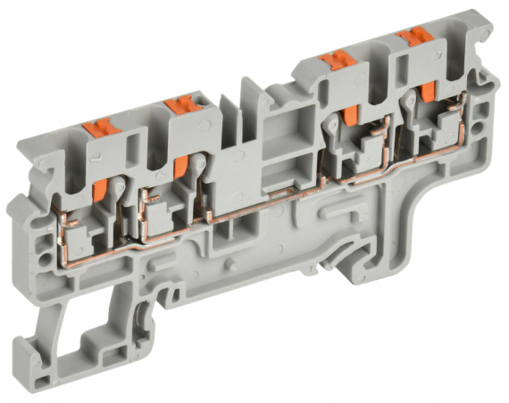 Фотография товара 'IEK YCT22-00-4-K03-002 Колодка клеммная CP-MC 4 вывода 2,5мм2'