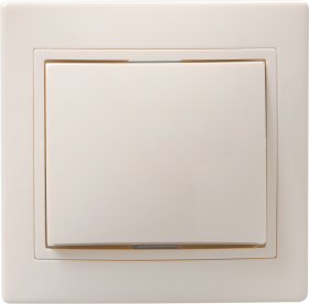 Фотография товара 'IEK Выключатель 1-клавишный ВС10-1-0-Км 10А керамика КВАРТА, EVK10-K33-10-K'